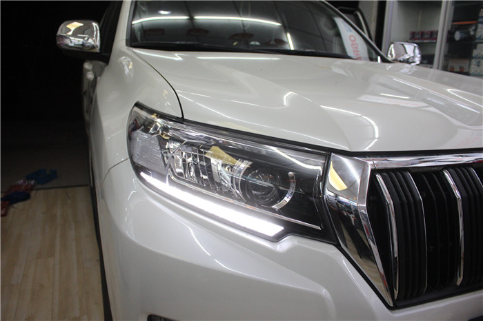 成都天一車燈18款普拉多車燈改裝升級