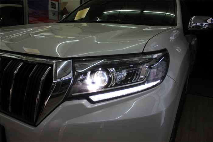 成都天一車燈18款普拉多車燈改裝升級